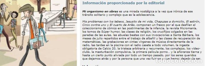 C&oacute;mics: FERM&Iacute;N SOL&Iacute;S &ndash; MI ORGANISMO EN OBRAS &ndash; Ed. LA C&Uacute;PULA &ndash; NUEVO - Foto 2