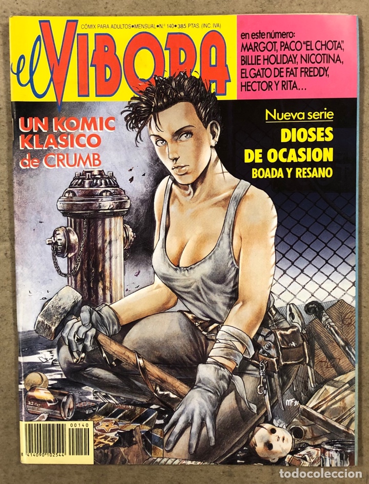C&oacute;mics: EL V&Iacute;BORA COMIX N&deg; 140 (EDICIONES LA C&Uacute;PULA 1991). CRUMB, BOADA Y RESANO, MEDIAVILLA,... - Foto 1