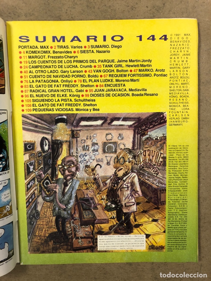 C&oacute;mics: EL V&Iacute;BORA COMIX N&deg; 143 (EDICIONES LA C&Uacute;PULA 1991). EXTRA NAVIDAD. N&Uacute;MERO DOBLE. - Foto 2