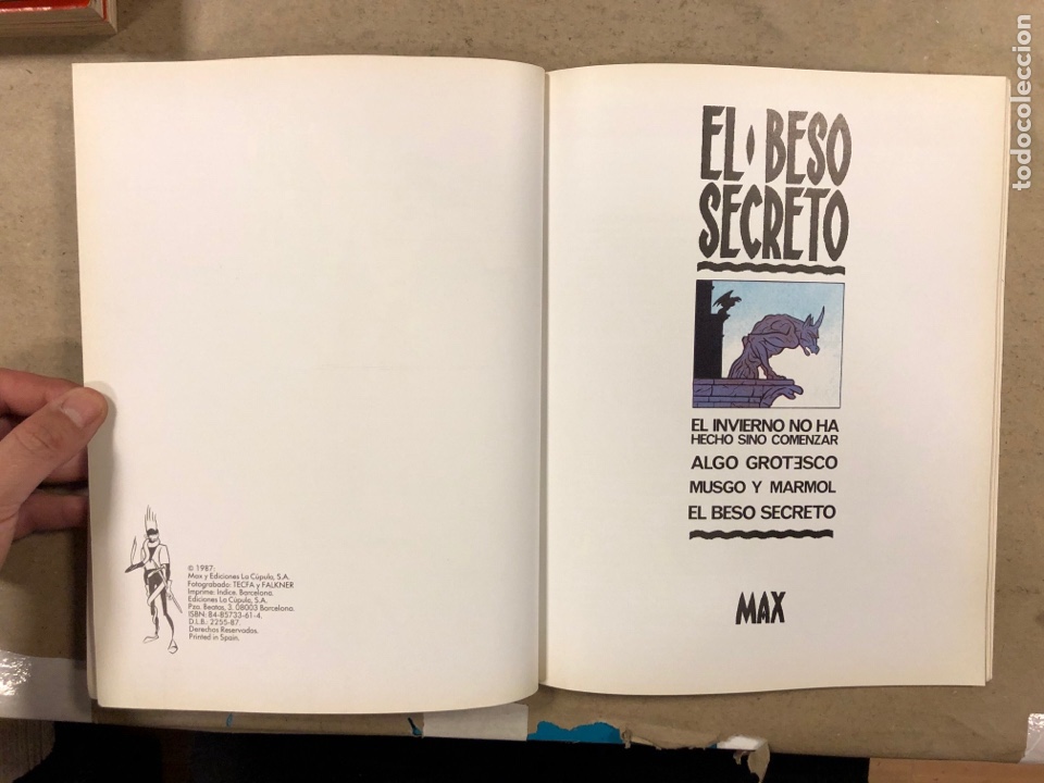 C&oacute;mics: EL BESO SECRETO. MAX. EDICIONES LA C&Uacute;PULA 1987. - Foto 2