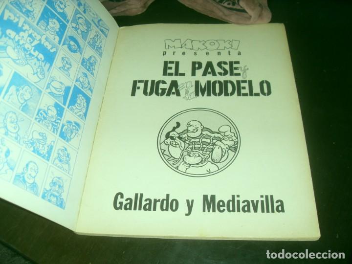 C&oacute;mics: MAKOKI. FUGA EN LA MODELO. GALLARDO Y MEDIAVILLA EDICIONES LA CUPULA. 1984 - Foto 3