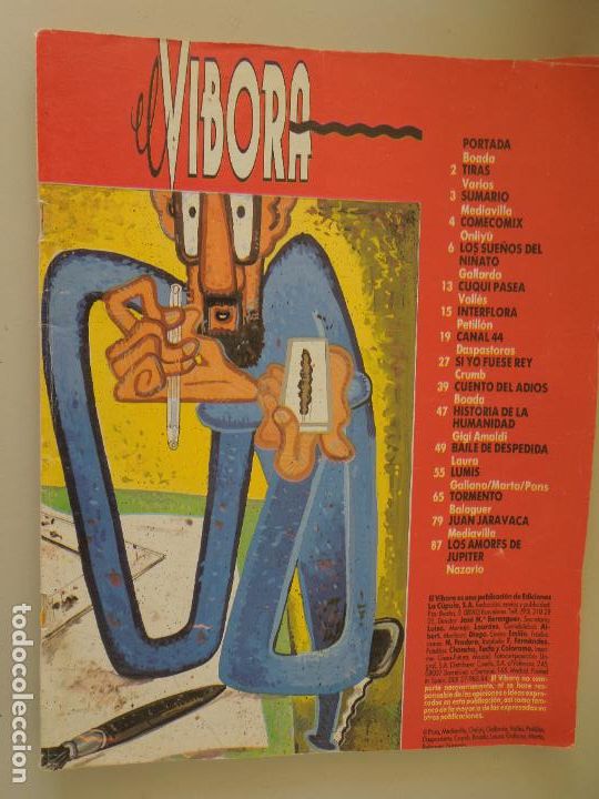 C&oacute;mics: EL VIBORA SE DESCONOCE N&ordm; VER SUMARIO - Foto 1