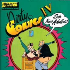 Cómics: DIRTY COMICS IV - COMICS PORNO SATIRICOS AÑOS 30 - LA CUPULA, COL. EL VIBORA PRESENTA 1989. Lote 350437914
