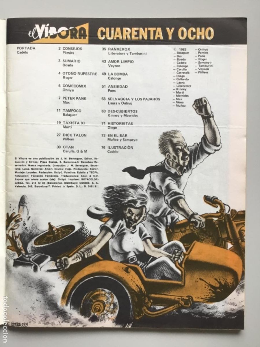 C&oacute;mics: C&Oacute;MIC EL VIBORA N&ordm; 48 // 1983 - Foto 2