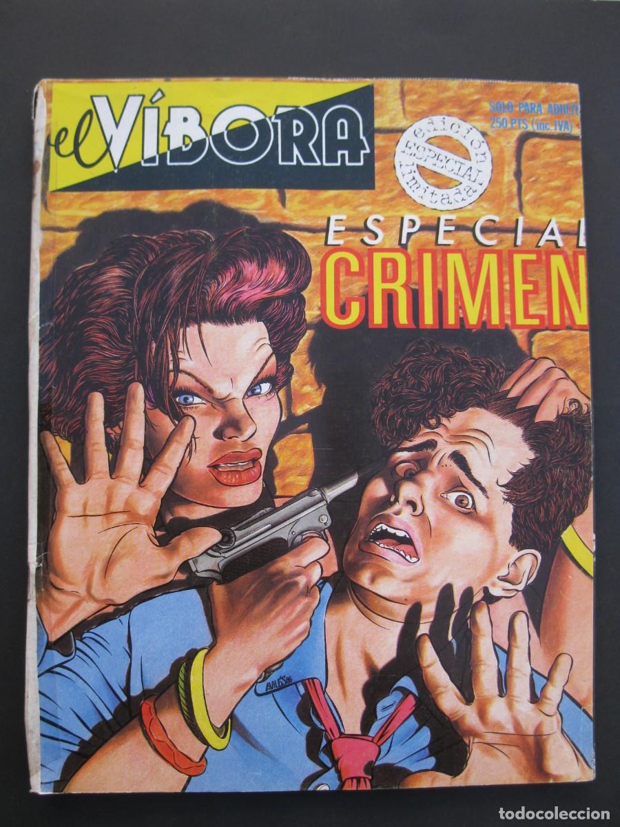 C&oacute;mics: EL V&Iacute;BORA - ESPECIAL CRIMEN - EDICIONES LA C&Uacute;PULA - A&Ntilde;O 1986. - Foto 1