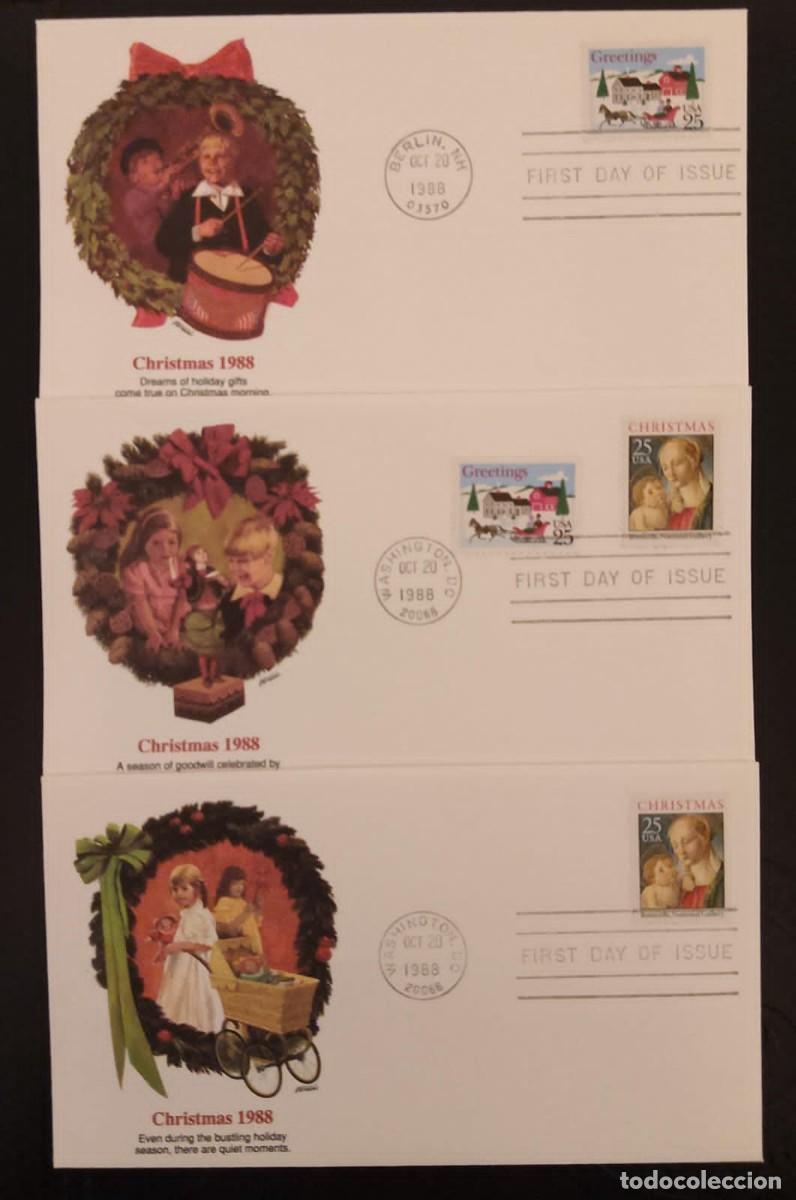 C&oacute;mics: SD)1988. USA. CHRISTMAS. FDC. - Foto 1