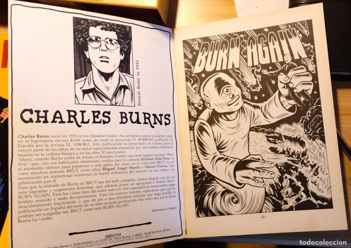 C&oacute;mics: BURN AGAIN. CHARLES BURNS. LA C&Uacute;PULA, 1995. - Foto 3
