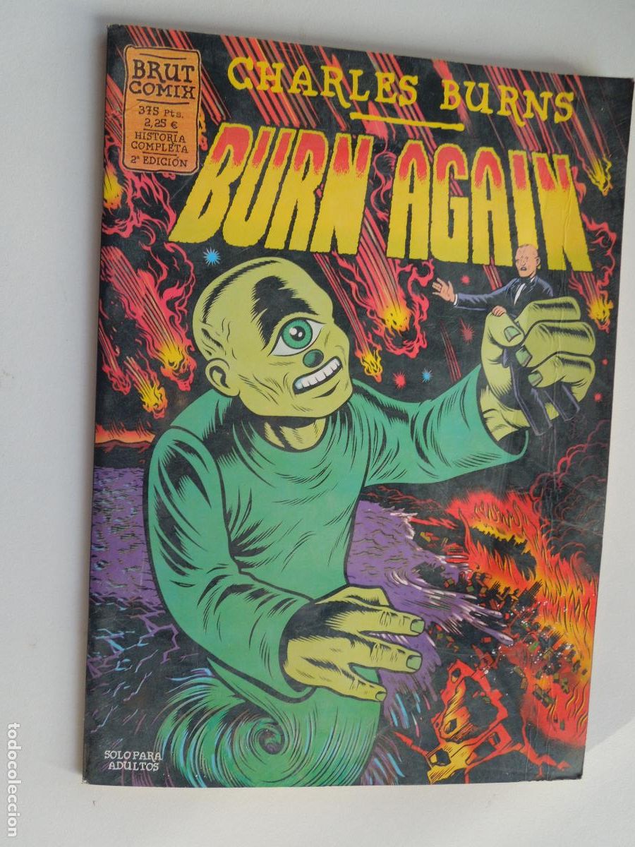 C&oacute;mics: BURN AGAIN - CHARLES BURNS - BRUT COMIX - EDICIONES LA C&Uacute;PULA 1999. - Foto 1