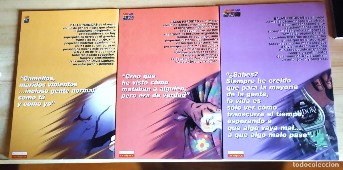 C&oacute;mics: BALAS PERDIDAS n&ordm; 1, 2 y 3. David Lapham. Ediciones La C&uacute;pula. 1998. - Foto 2