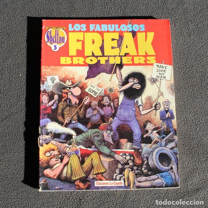 C&oacute;mics: OBRAS COMPLETAS GILBERT SHELTON 3 FREAK BROTHERS. EDICIONES LA CUPULA - Foto 1