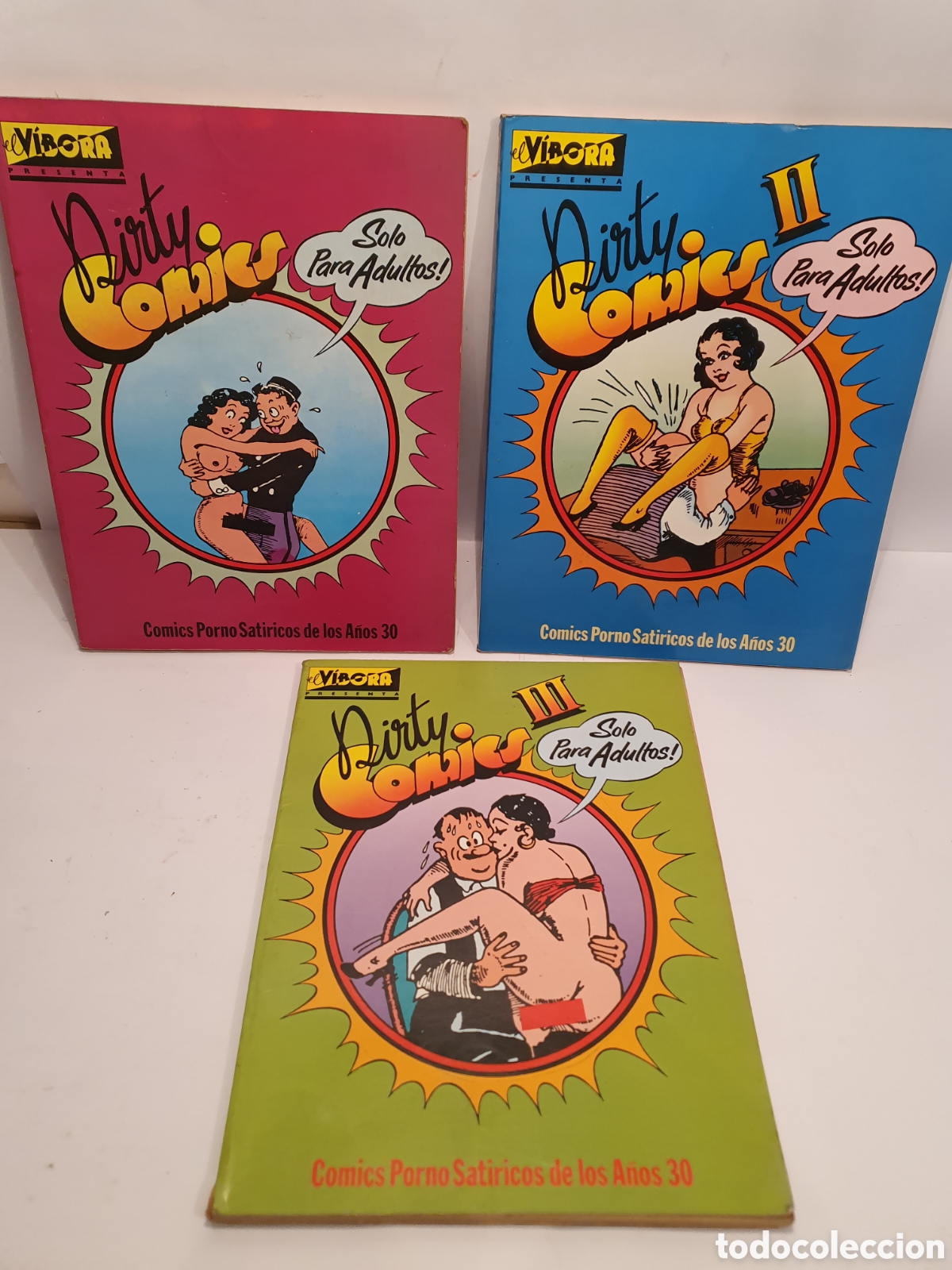 C&oacute;mics: DIRTY COMICS 1, 2, 3. LA CUPULA EDICIONES. A&Ntilde;OS 80. - Foto 1