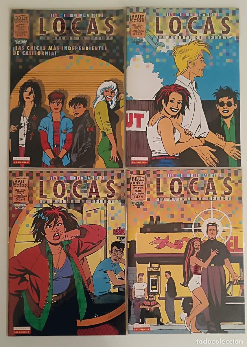 C&oacute;mics: Locas: La Muerte de Speedy (Serie Completa 1-4) - Jaime Hernandez - Brut Comix - Excelente