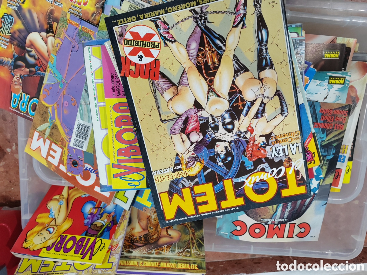 Comics: Lote 85 ejemplares comics V&iacute;bora, Totem y Cimoc