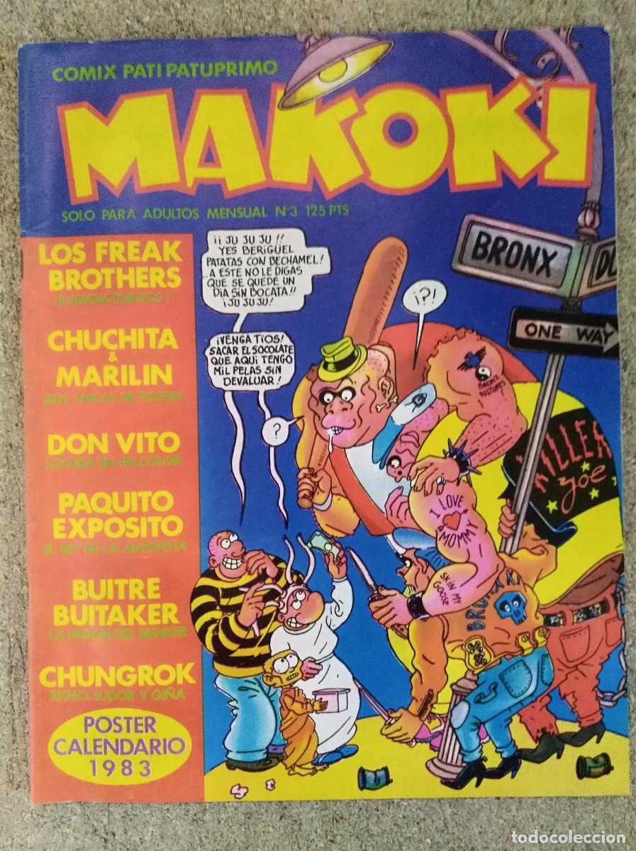 C&oacute;mics: Makoki 3.Ediciones la Cupula.Con Poster Calendario 1983