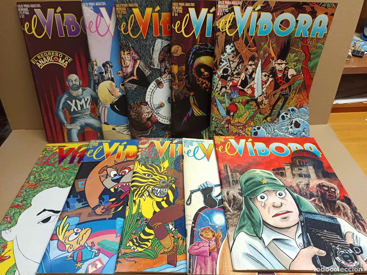 C&oacute;mics: El Vibora. Lote de 10 n&uacute;meros (58 AL 67) - Foto 1