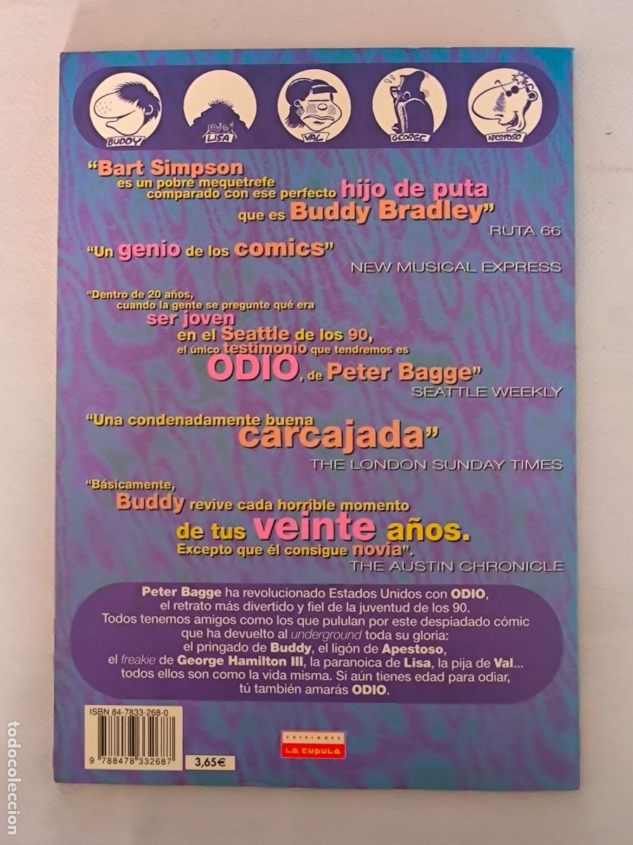 C&oacute;mics: ODIO VOL. 1 - PETTER BAGGE - LA CUPULA (7Z) - Foto 4