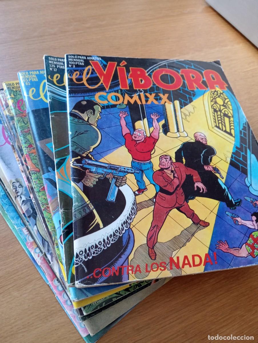 C&oacute;mics: LOTE CON 11 EJEMPLARES DE EL V&Iacute;BORA (DE 277). GRAPA. LA C&Uacute;PULA. 1980 &ndash; 95.