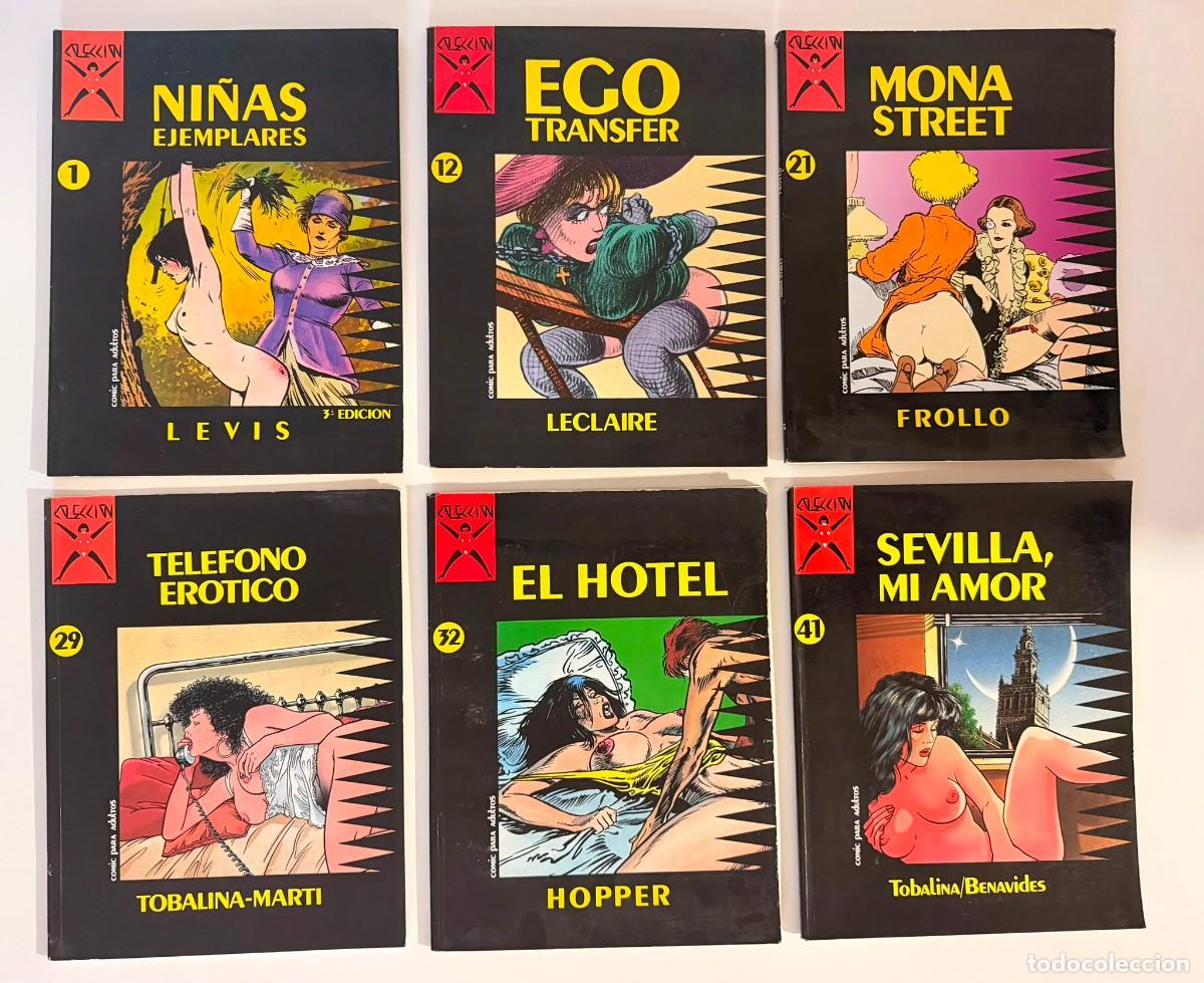 C&oacute;mics: COLECCION X - LOTE 6 N&Uacute;MEROS - Nos. 1 - 12 - 21 - 21 - 29 -41 - Ediciones La C&uacute;pula