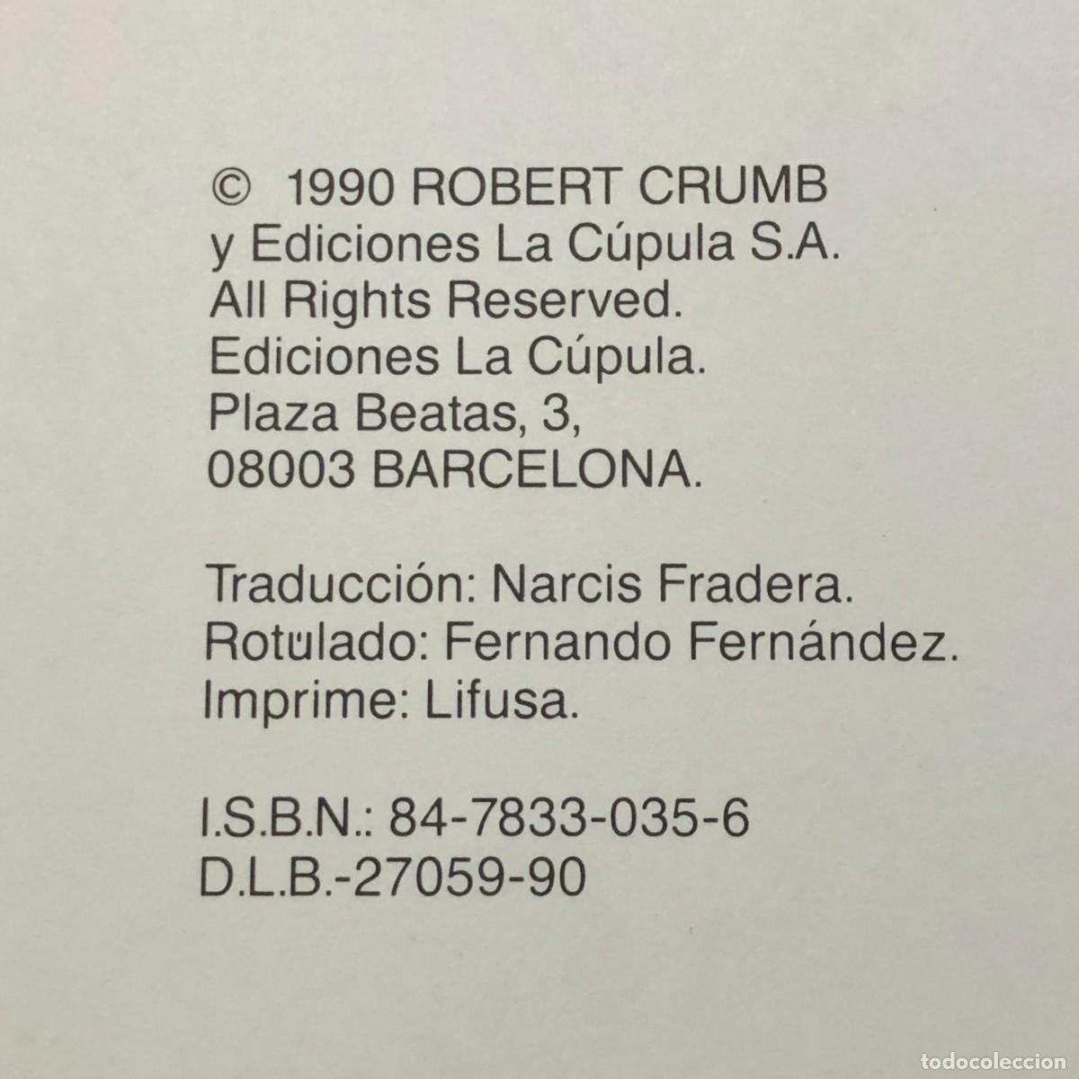 C&oacute;mics: OBRAS COMPLETAS 3 - CRUMB - VIBORA COMIX - EDICIONES LA C&Uacute;PULA - 1990 / 2688 - Foto 4