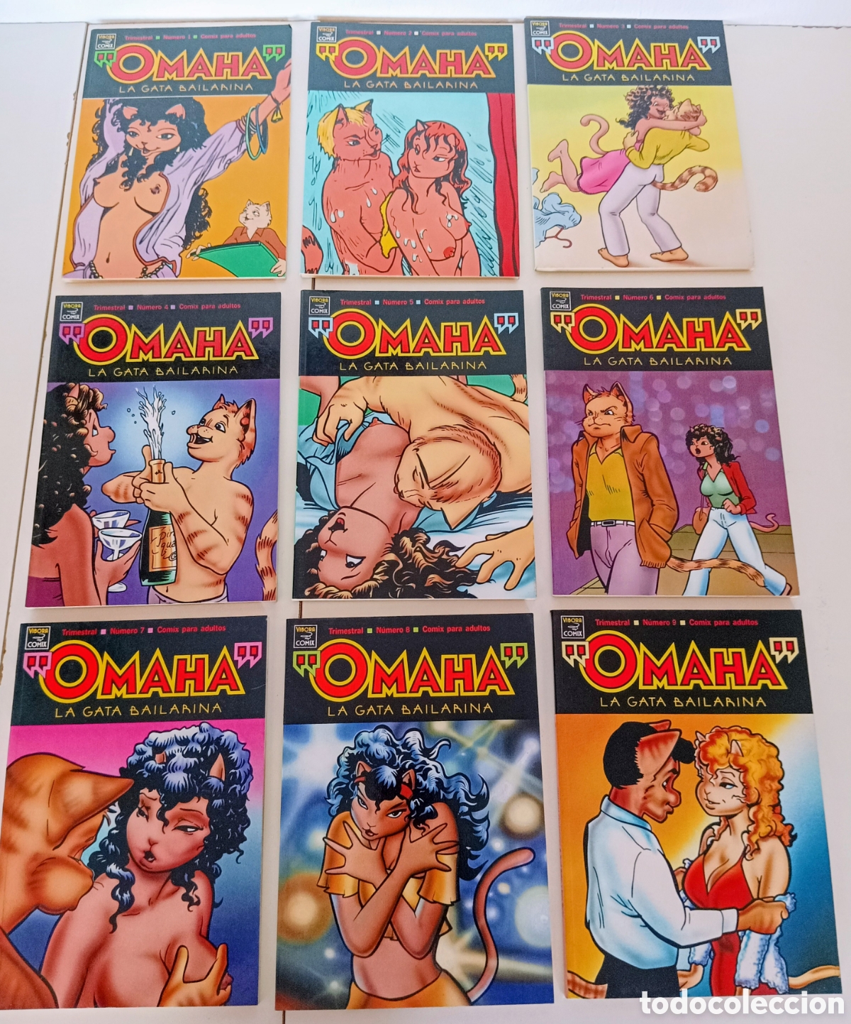 C&oacute;mics: Colecci&oacute;n 9 ejemplares OMAHA, la gata bailarina. V&iacute;bora COMIX. Ediciones La c&uacute;pula. - Foto 2