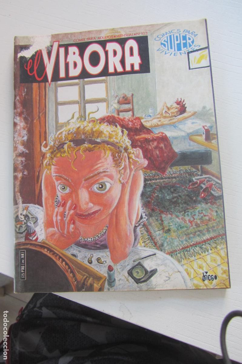 C&oacute;mics: EL V&Iacute;BORA COMIX N&deg; 103 (EDICIONES LA C&Uacute;PULA 1988). PONS, LAURA, ONLIY&Uacute;, MEDIAVILLA, MAX, BURNSarx370