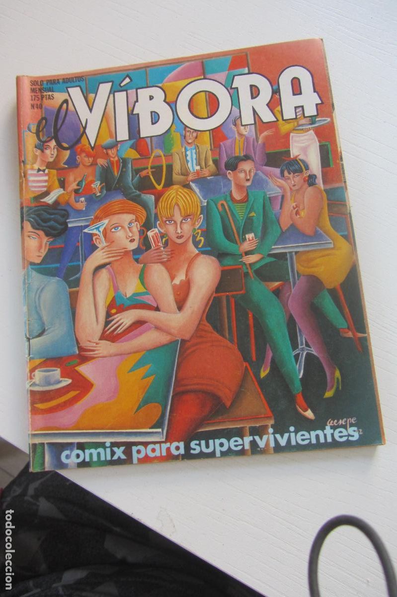 C&oacute;mics: REVISTA EL V&Iacute;BORA - n&ordm; 40 - EDICIONES LA C&Uacute;PULA - 1983 arx370