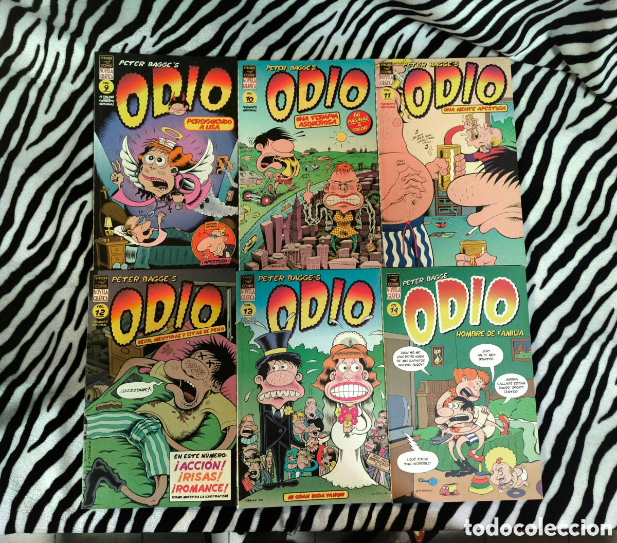 C&oacute;mics: Lote 6 C&oacute;mics ODIO - Peter Bagge (N&uacute;meros 9 al 14) - La c&uacute;pula - Como nuevos