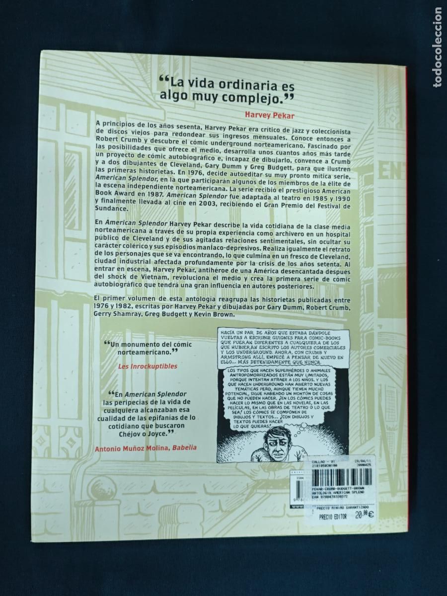 C&oacute;mics: ANTOLOGIA AMERICAN SPLENDOR - VOLUMEN 1 - LA CUPULA - Foto 2