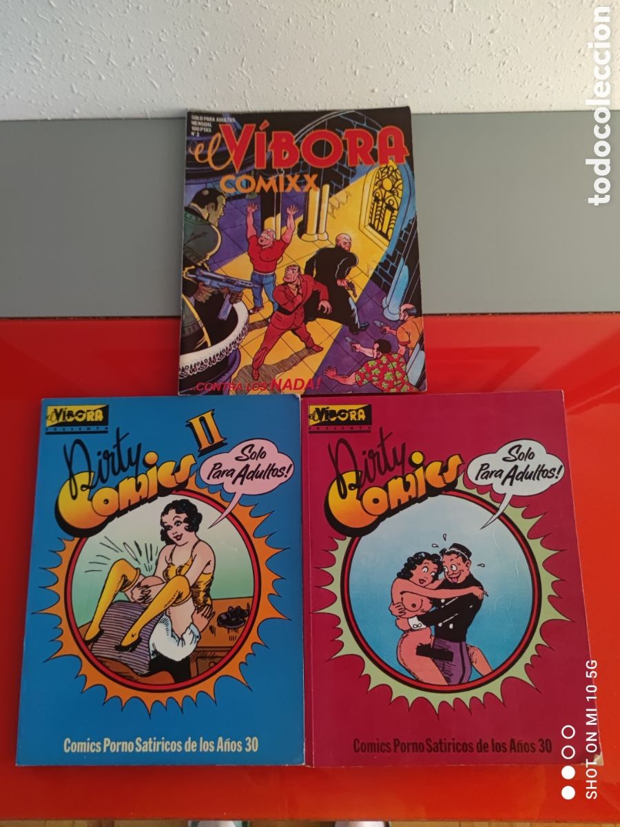C&oacute;mics: Lote 3 Comics El Vibora: Dirty Comics Tomos I y II +Revista El V&iacute;bora Comix