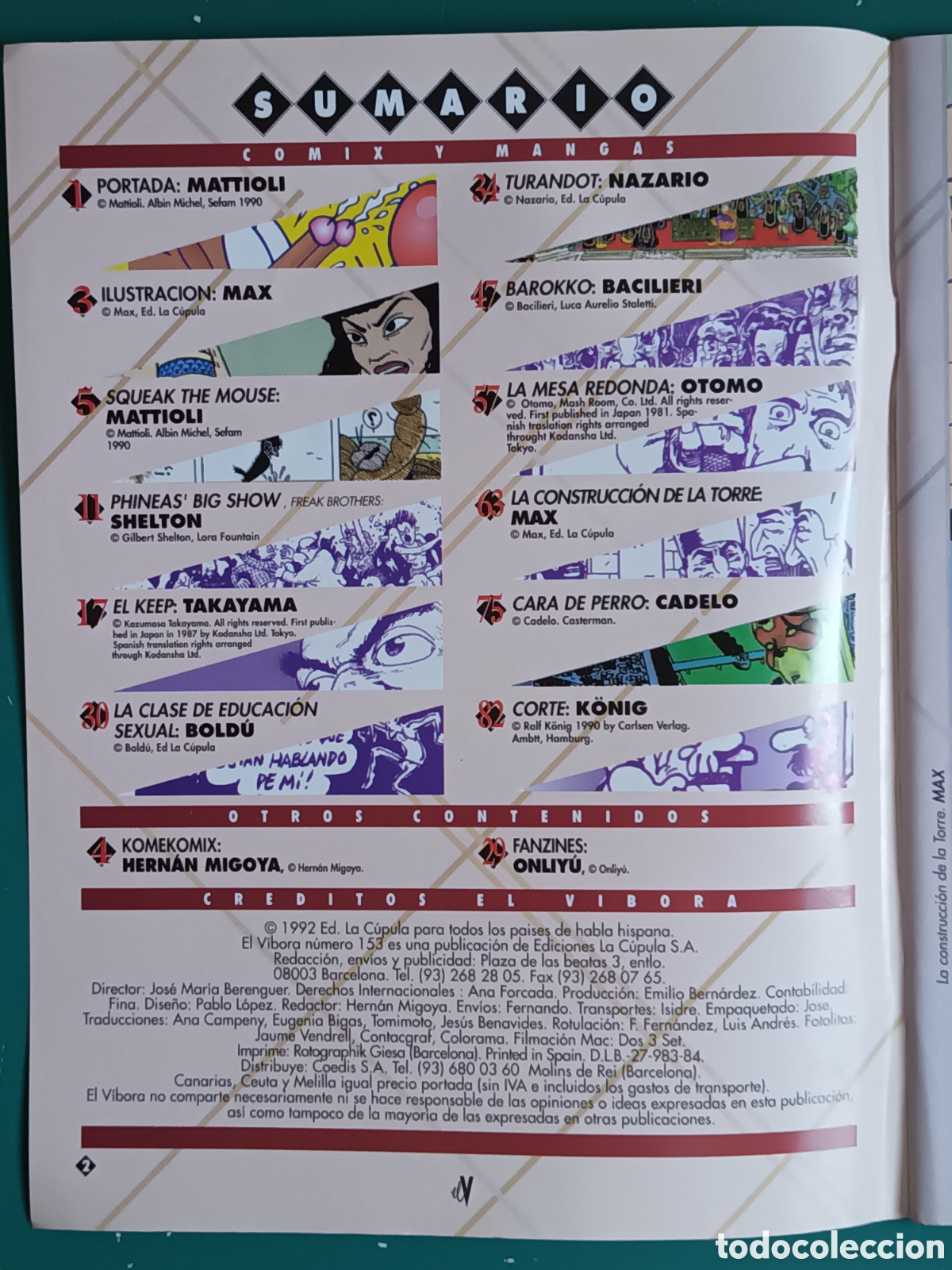 C&oacute;mics: El V&iacute;bora N&ordm; 153 LA CUPULA 1992 - Foto 2