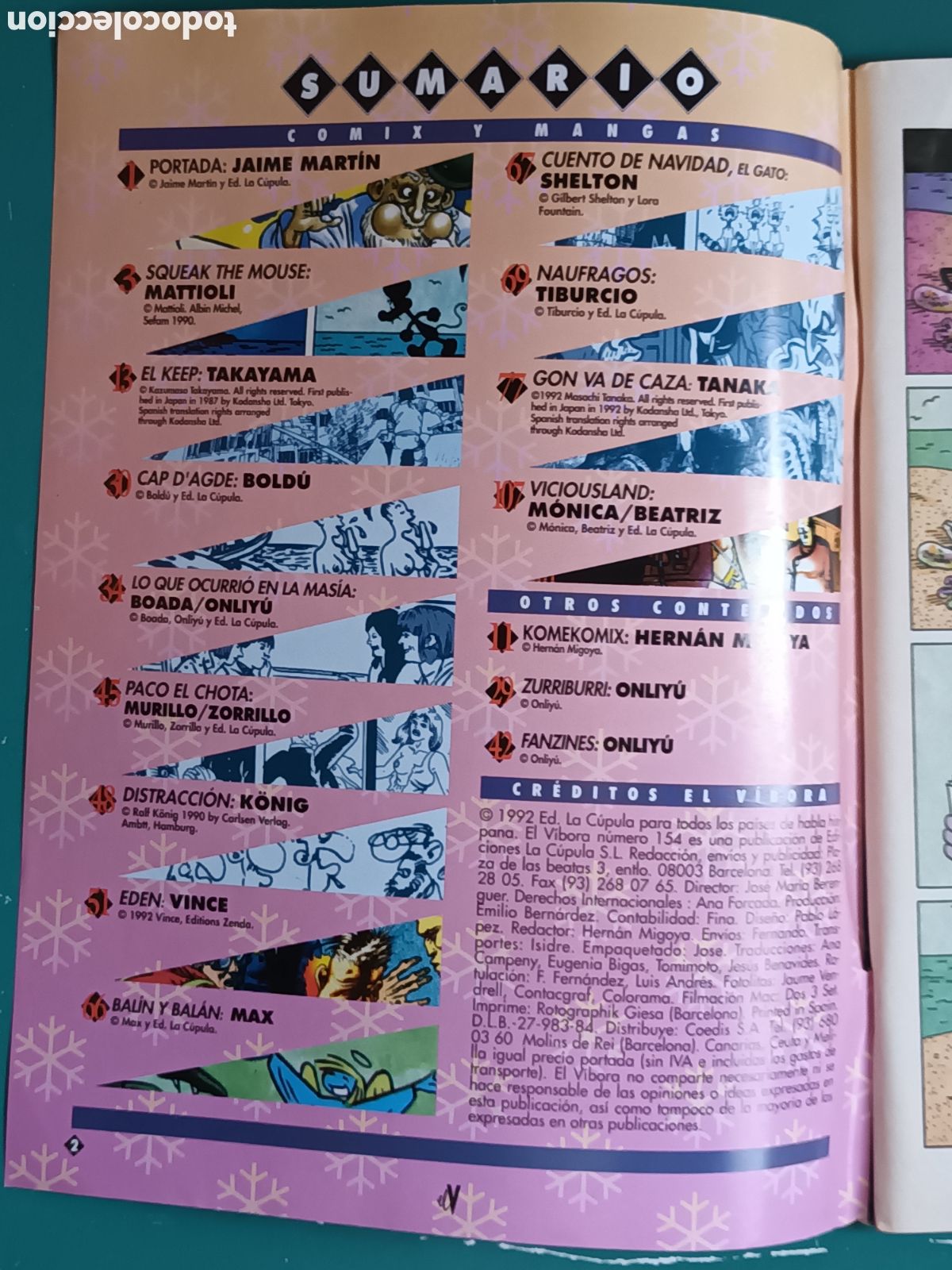 C&oacute;mics: El V&iacute;bora N&ordm; 155 LA CUPULA 1992 - Foto 2