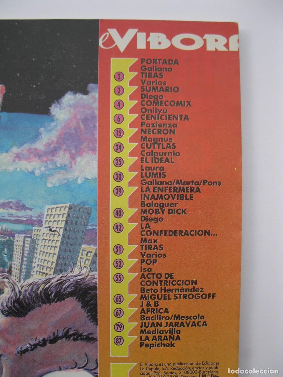 C&oacute;mics: EL V&Iacute;BORA - N&ordm; 93 - EDICIONES LA C&Uacute;PULA - A&Ntilde;O 1987. - Foto 2