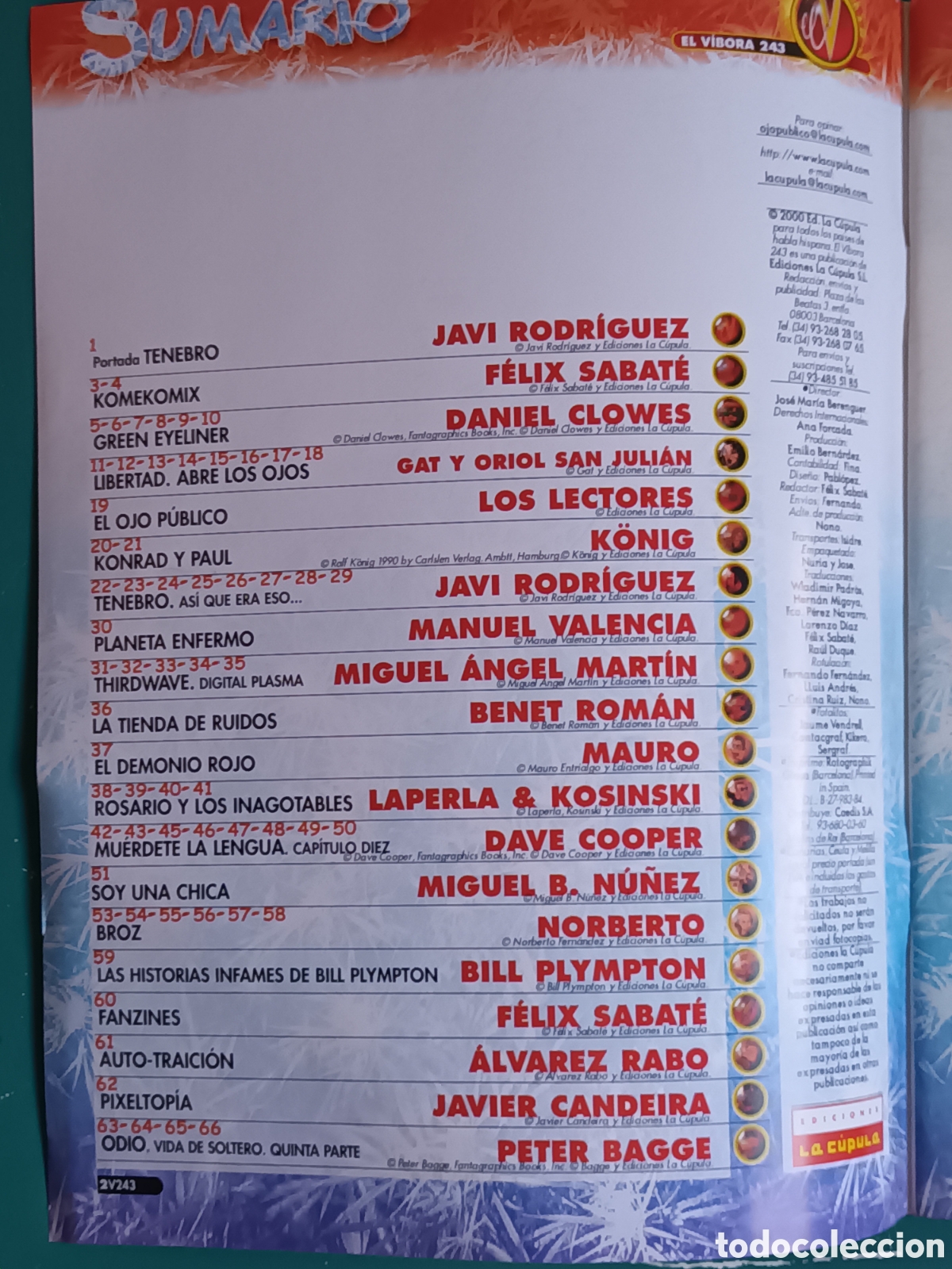 C&oacute;mics: El V&iacute;bora N&ordm; 243 LA CUPULA 2000 - Foto 2