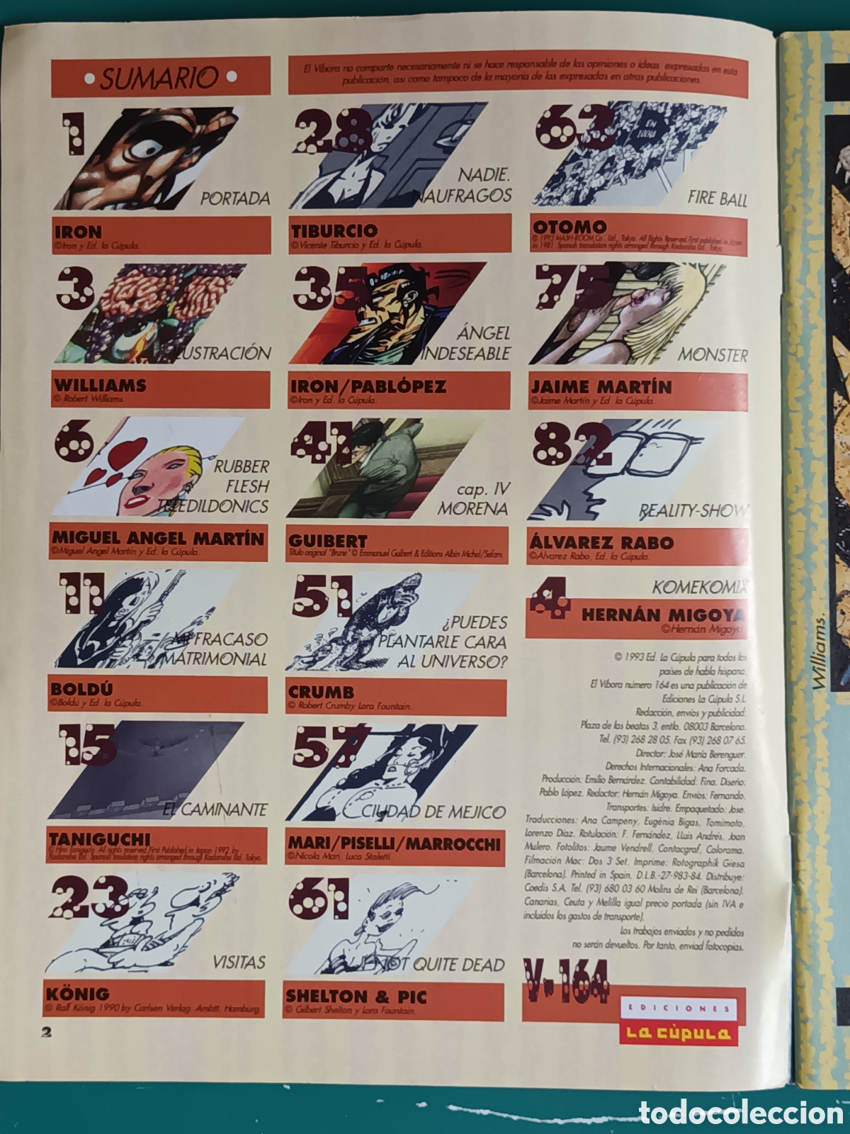 C&oacute;mics: El V&iacute;bora N&ordm; 164 LA CUPULA 1993 - Foto 2