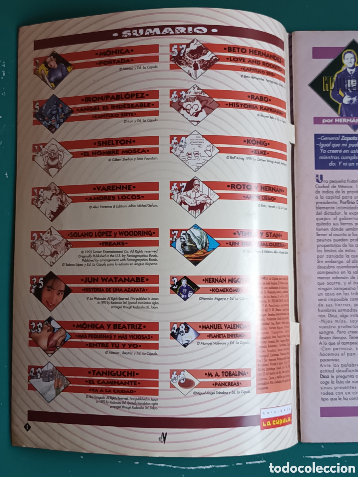 C&oacute;mics: El V&iacute;bora N 170 LA CUPULA 1994 - Foto 4
