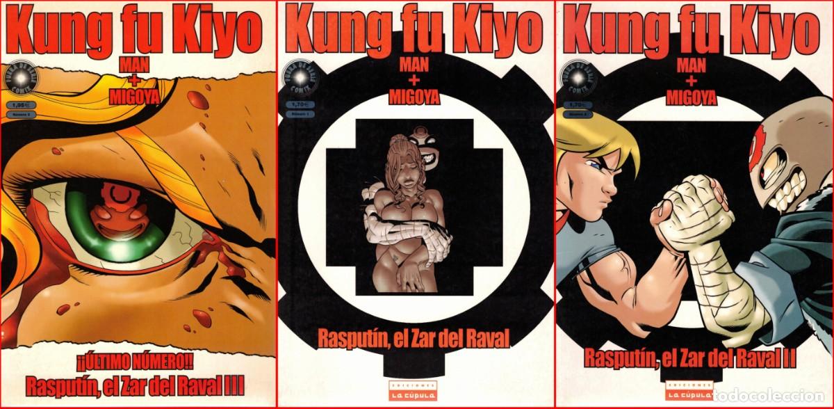 Comics: kung fu kiyo rasput&iacute;n, el zar del raval - man + migoya - completa 3 n&uacute;meros - Manga
