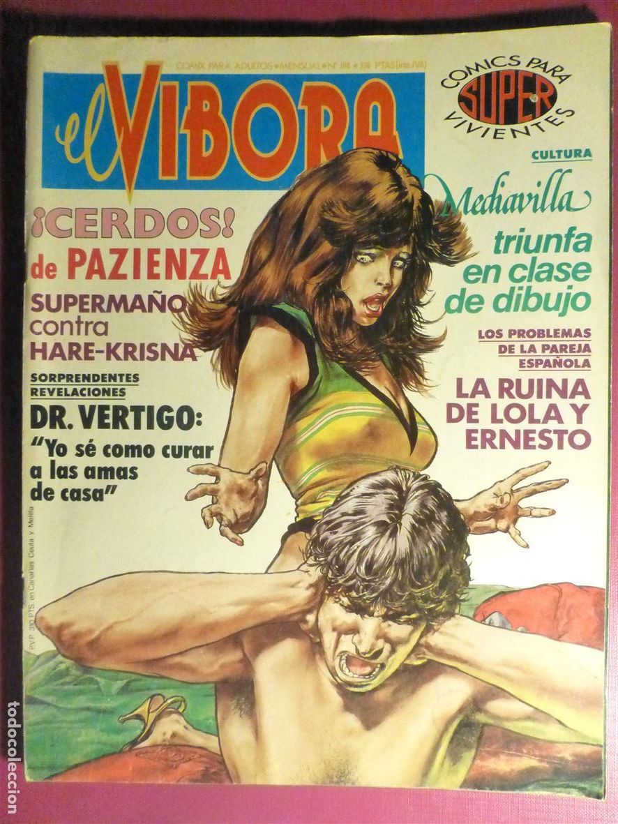 C&oacute;mics: Comic Adultos - El V&iacute;bora - N&ordm; 108 - Ediciones La C&uacute;pula - A&ntilde;o 1984