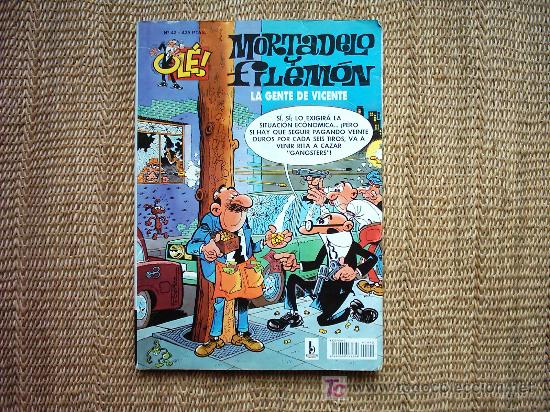 C&oacute;mics: MORTADELO Y FILEMON LA GENTE DE VICENTE. N&ordm; 42. 3&ordf; EDICI&Oacute;N 2001. EDICIONES B. - Foto 1