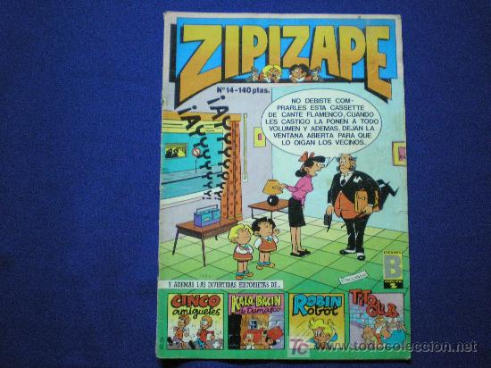 C&oacute;mics: ZIPI ZAPE  N&ordm; 14  - EDICIONES B  1988  - CON ROBIN ROBOT....35 PAGS. - Foto 1