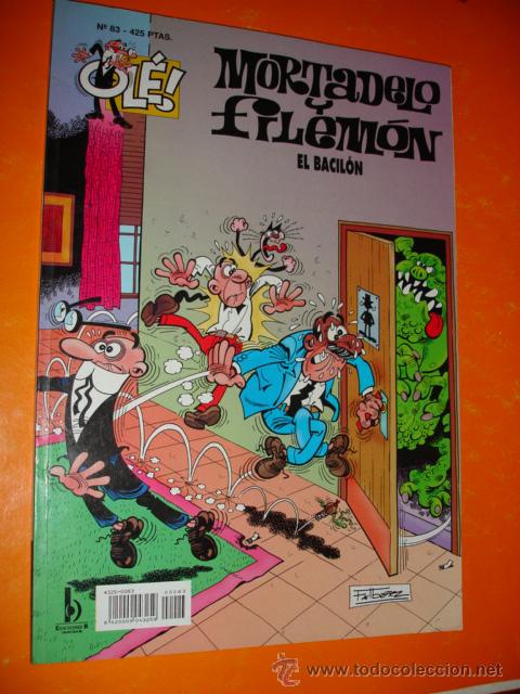 C&oacute;mics: OLE ! MORTADELO Y FILEMON N&ordm; 83 EL BACILON . EDICIONES B . - Foto 1