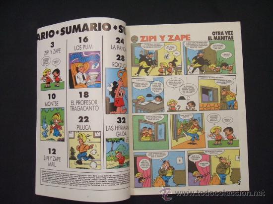 C&oacute;mics: ZIPI Y ZAPE - NUMERO 196 - 1987 - EDICIONES B - - Foto 2