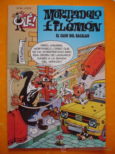 C&oacute;mics: OLE ! MORTADELO Y FILEMON N&ordm; 95 EL CASO DEL BACALAO . EDICIONES B . - Foto 1