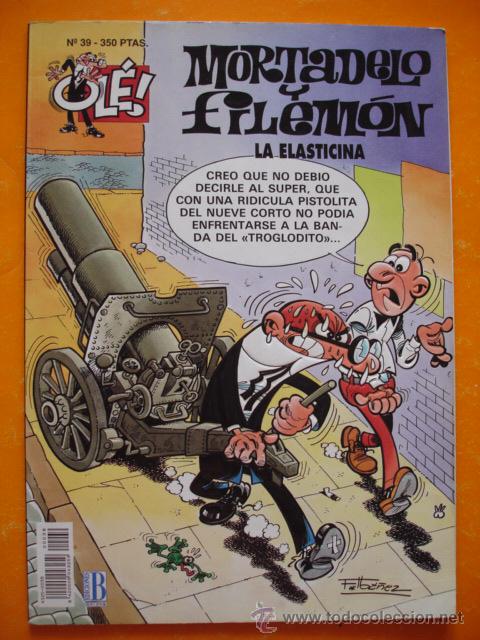 C&oacute;mics: OLE ! MORTADELO Y FILEMON N&ordm; 39 LA ELASTICINA . EDICIONES B . - Foto 1
