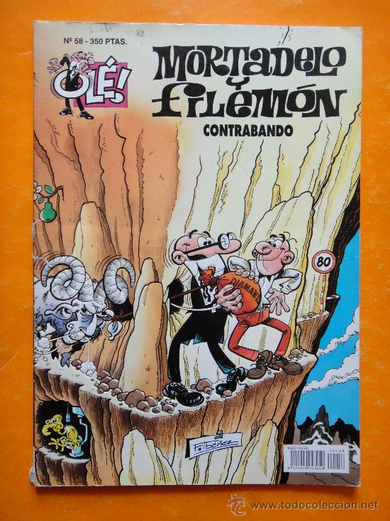 C&oacute;mics: OLE ! MORTADELO Y FILEMON N&ordm; 58 CONTRABANDO . EDICIONES B . - Foto 1
