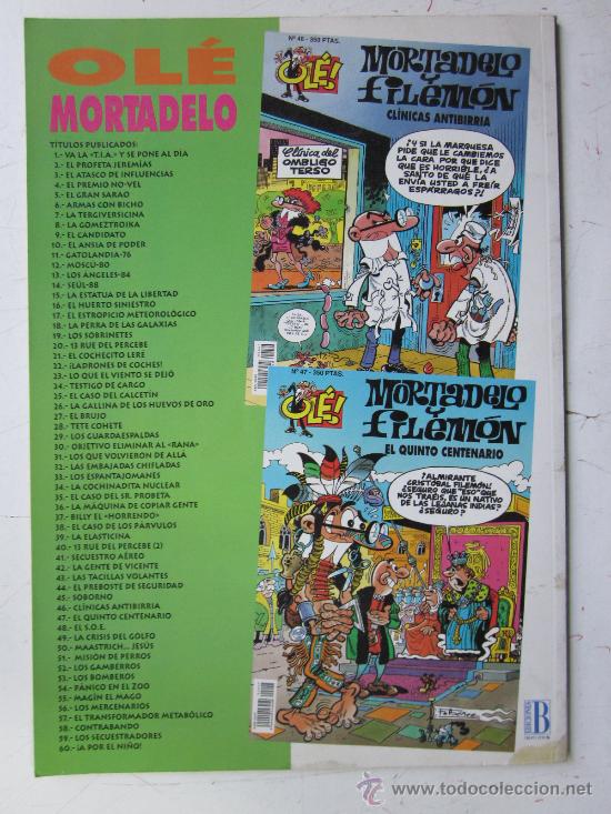 C&oacute;mics: MORTADELO Y FILEMON - CONTRABANDO - 1&ordm; EDICION - A&Ntilde;O 1994 - N&ordm; 58 - Foto 2