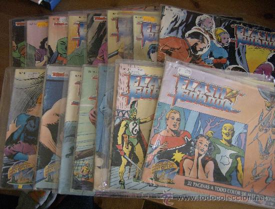 C&oacute;mics: FLASH GORDON. N&Uacute;MEROS 1 A 18. ALEX RAYMOND COMPLETO. EDICIONES B, 1988. - Foto 1