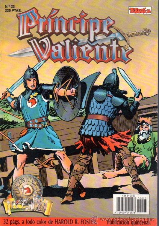 C&oacute;mics: EL PR&Iacute;CIPE VALIENTE, TEBEOS SA, N&ordm; 23, EDICIONES B - Foto 1