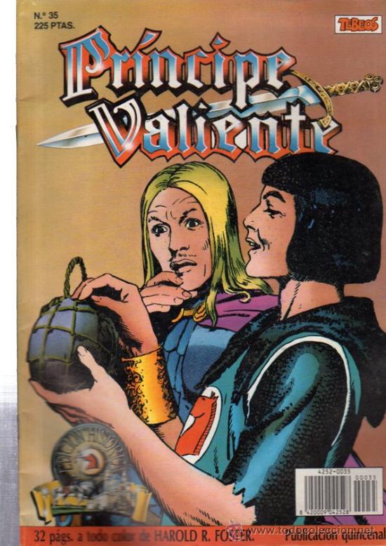C&oacute;mics: TEBEO PR&Iacute;NCIPE VALIENTE, EDICI&Oacute;N HIST&Oacute;RICA, EDICIONES B, N&ordm; 35 - Foto 1