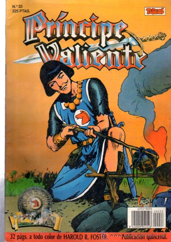C&oacute;mics: TEBEO PR&Iacute;NCIPE VALIENTE, EDICI&Oacute;N HIST&Oacute;RICA, EDICIONES B, N&ordm; 33 - Foto 1