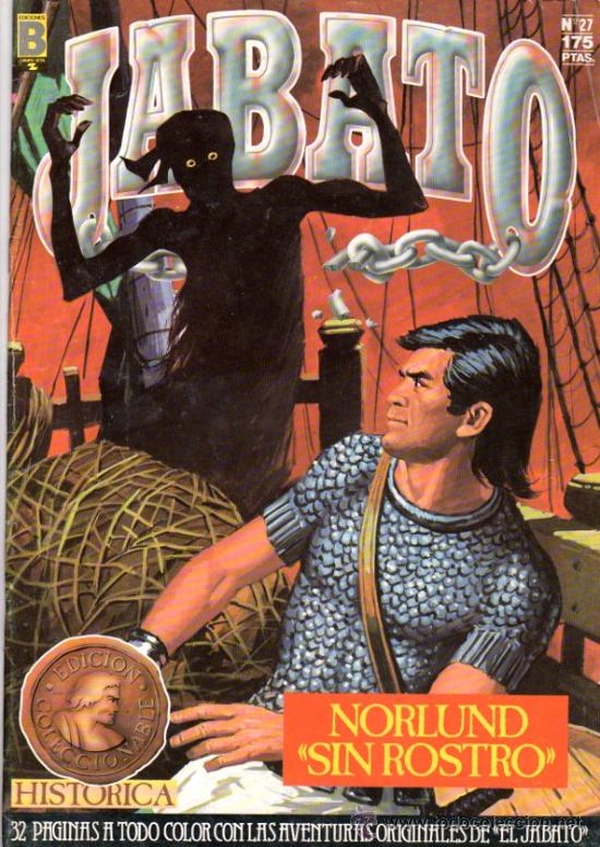 C&oacute;mics: JABATO. NORLUND SIN ROSTRO. EDICIONES B. COLECCION SUPER AVENTURAS. 1987. - Foto 1